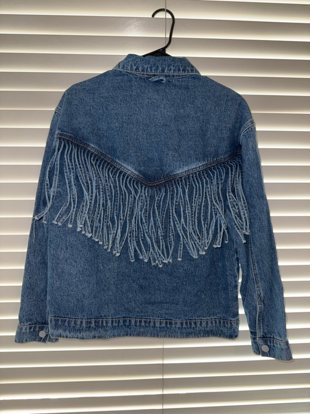 Windsor Blue Denim Jacket with Front Fringe - Picture 6 of 10